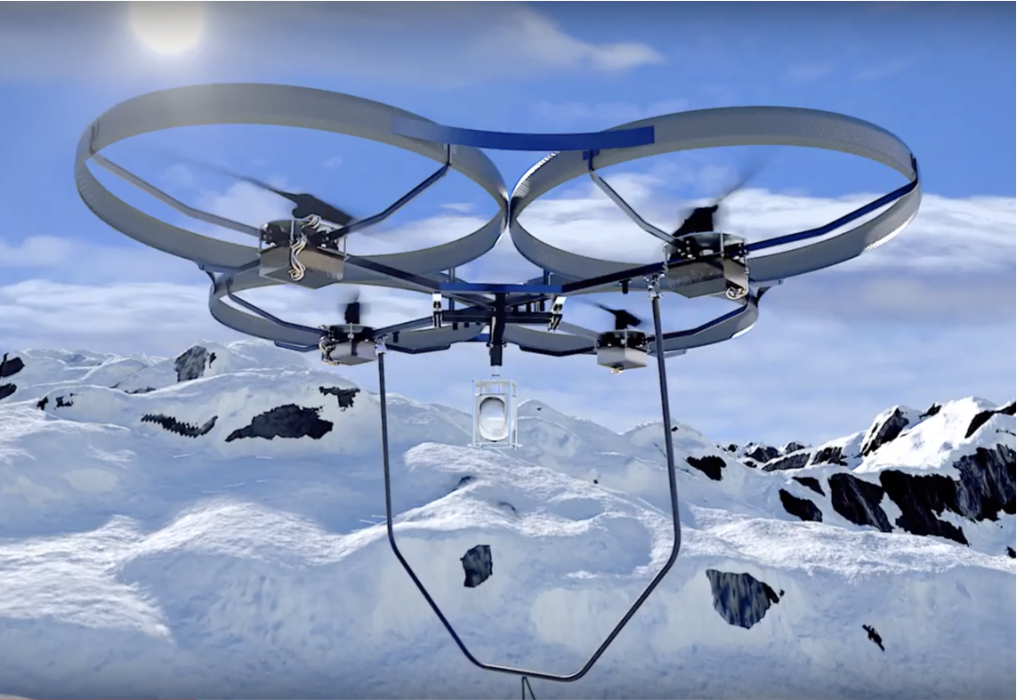 3D презентация нового дрона для военного и гражданского применения