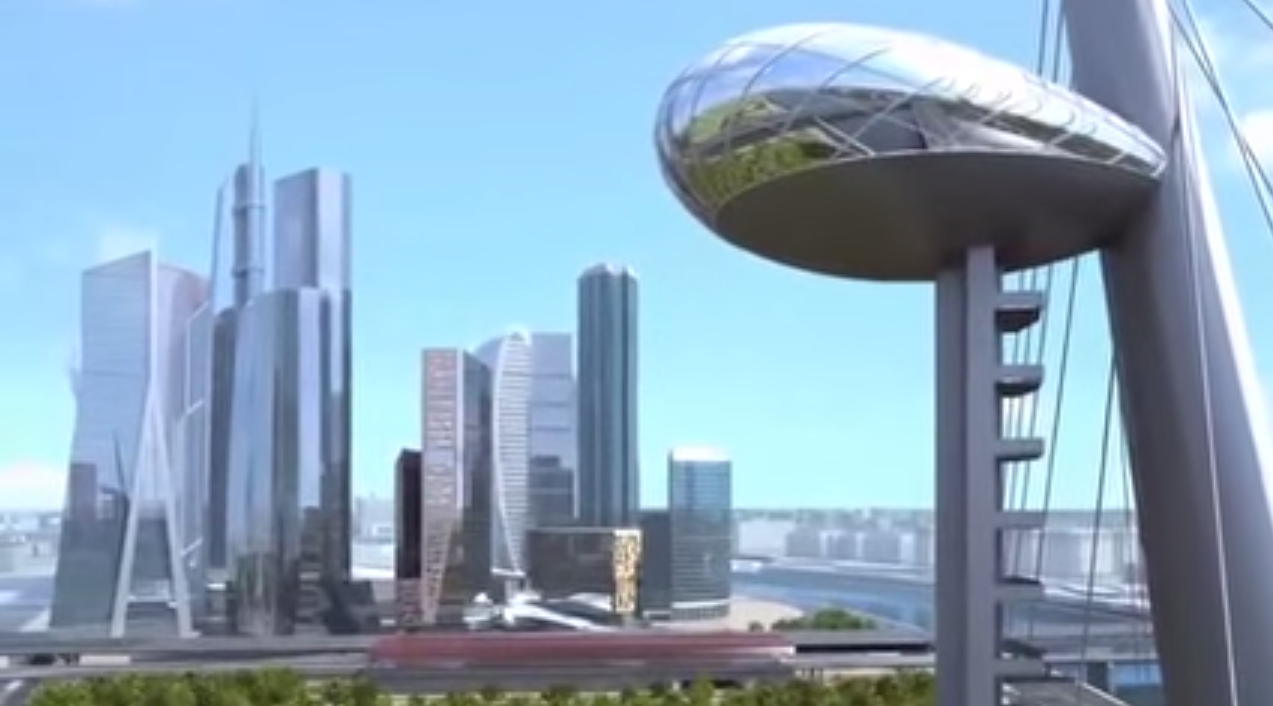 3D визуализация Москва Сити